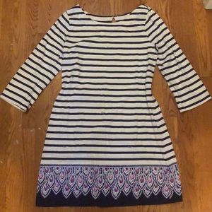 Lilly Pulitzer Strip White Dress XL